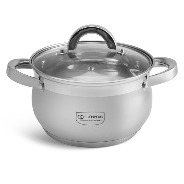 Edenberg Κατσαρόλα 18cm με γυάλινο καπάκι EB-3724