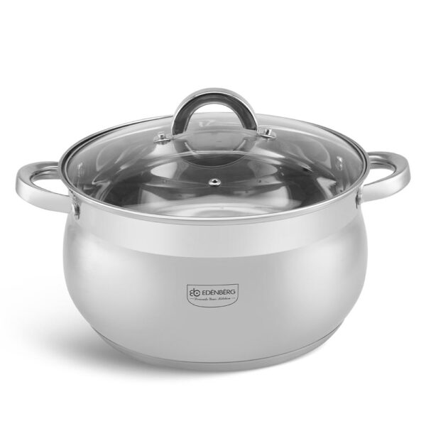 Edenberg Κατσαρόλα 26cm με γυάλινο καπάκι EB-3728